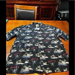EUC -User’s West Indies Large Hawaiian 🌺 Shirt Pisser’s Rim # MSOC10